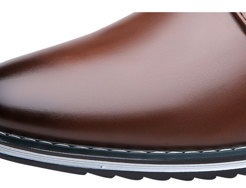 Produttori di scarpe da uomo con lacci di grandi dimensioni per il commercio estero transfrontaliero, dal 38 al 53, in pelle, inscatolate o imbustate, allargabili e ingrandibili._voghion.com
