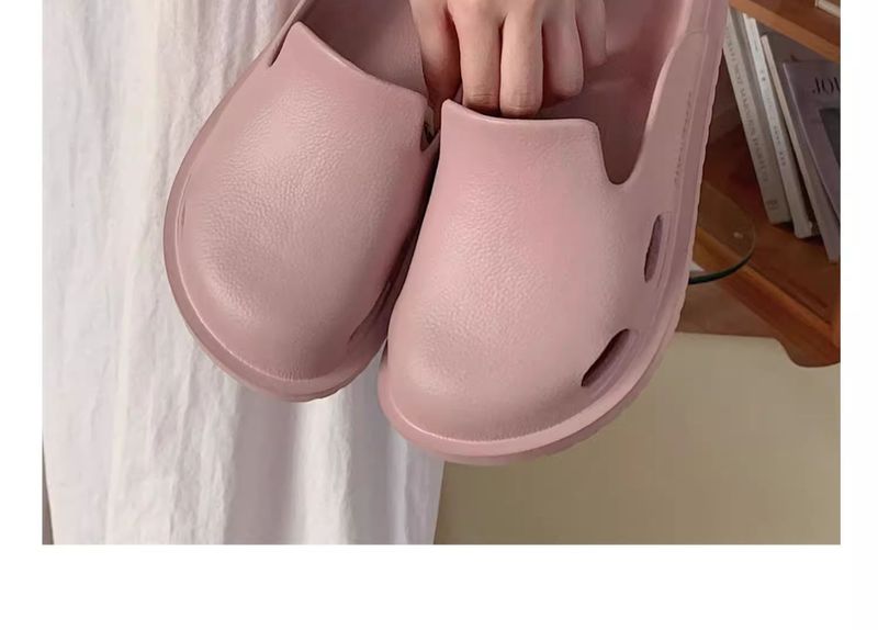 Hochwertige einfarbige Baotou modische Outdoor-Retro 2024 Sommer neuer Stil Mädchen in lässigen und bequemen Strandschuhen_voghion.com