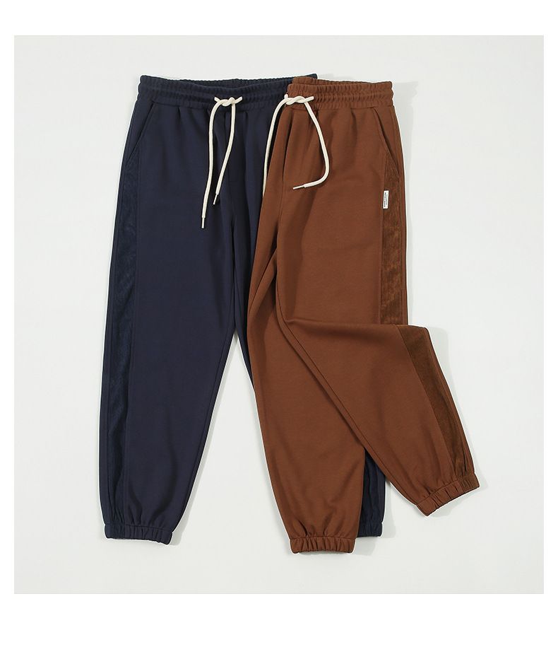 Îmbrăcăminte bărbătească Dengjue, pantaloni conici ușor de întreținut, pantaloni de trening de înaltă calitate, casual, lejer, cusături cu dungi, pantaloni skinny_voghion.com