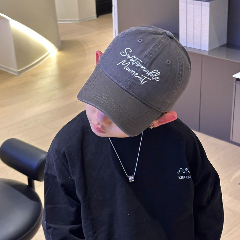 Children's Korean Spring/Summer Sunshade and Sunscreen Summer Boys Duck Tongue Versaile Wesern Syle Girls Baseball_voghion.com