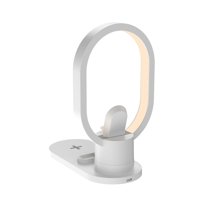 4i1 trådløs oplader LED natlampe bordlampe sengelampe atmosfære lys 15W trådløs oplader hurtig opladning_voghion.com