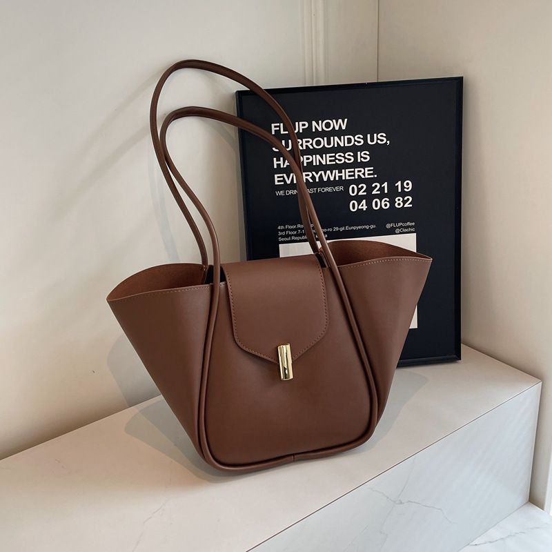Borsa tote alla moda per donna, stile coreano, versatile, alla moda, grande capacità, tracolla, estate 2025, casual, da donna_voghion.com