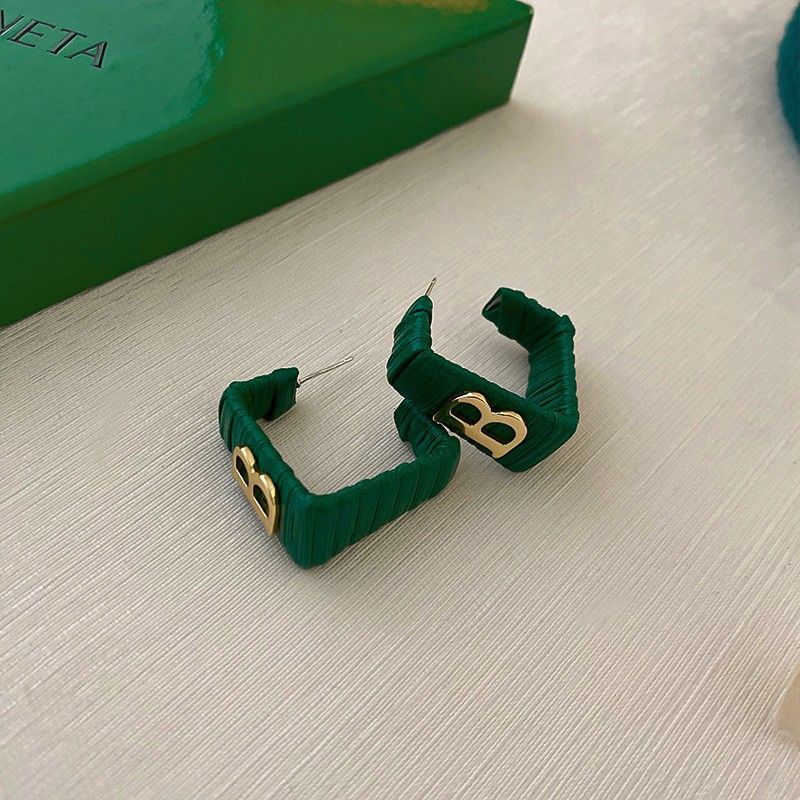 Orecchini a bottone in argento, orecchini a bottone con perle e farfalle verdi, piccoli orecchini freschi e di alta qualità, nuovi orecchini alla moda per donna_voghion.com