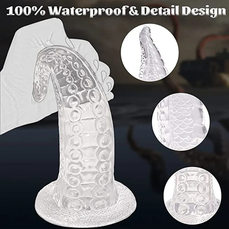 Enorme mostro lesbico anale dildo con ventosa tentacolo di polpo artificiale animale dildo giocattoli sessuali per donne adulte_voghion.com
