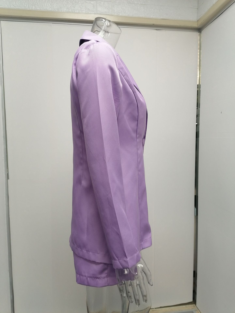 Kadın Giyim yeni sonbahar ve kış moda yaka uzun kollu gündelik mizaç iki parçalı küçük kadınlar için takım elbise_voghion.com