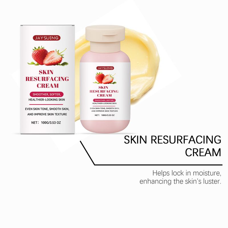 Jaysuing Strawberry Skin Reinigende, Exfoliërende, Hydraterende, Voedende, Verfrissende, Niet-Plakkige Verzorgingscrème_voghion.com