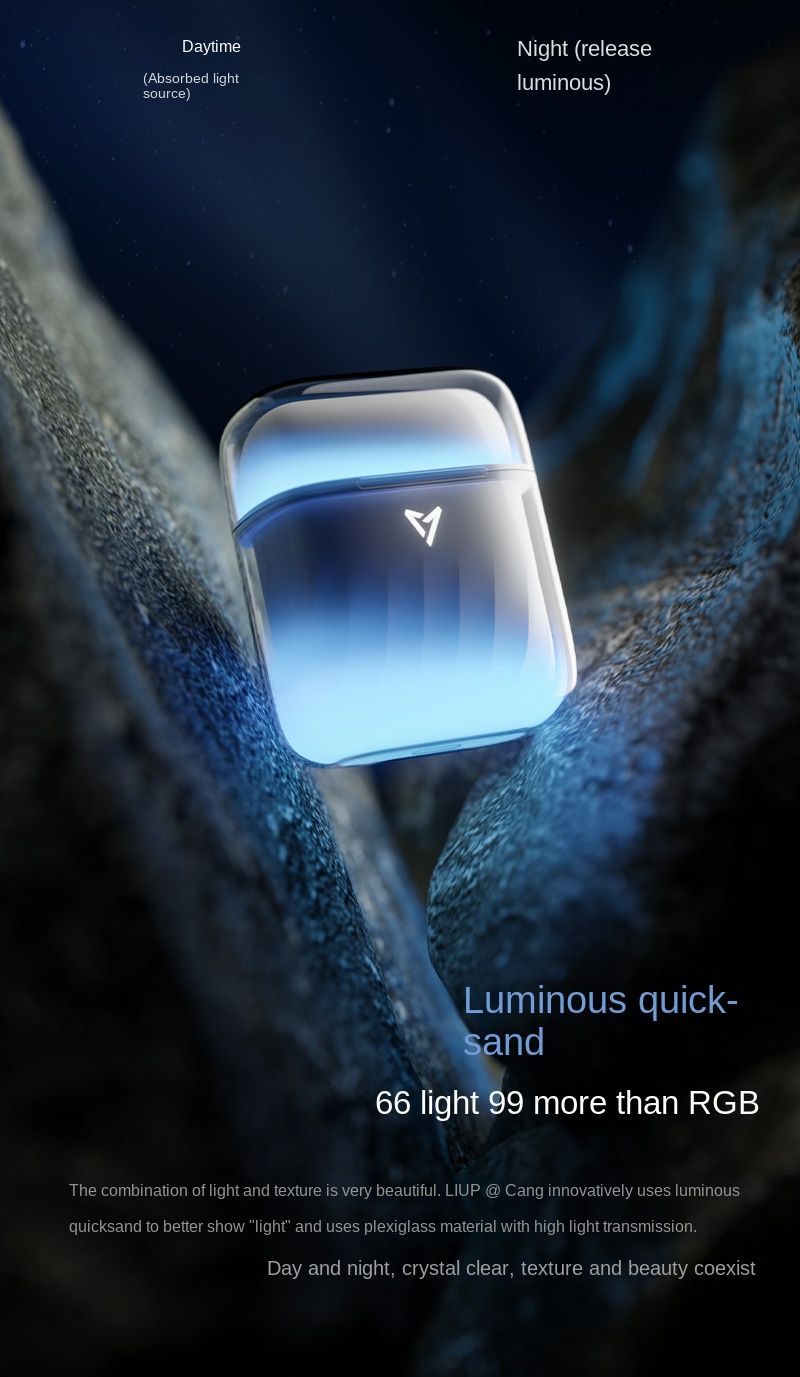 LIUP Pods - Night Glow Sand TWS Earbuds Bluetooth V5.4 13mm HIFI Drivers AI Active Noise Cancelling | 6+30h Playtime_voghion.com