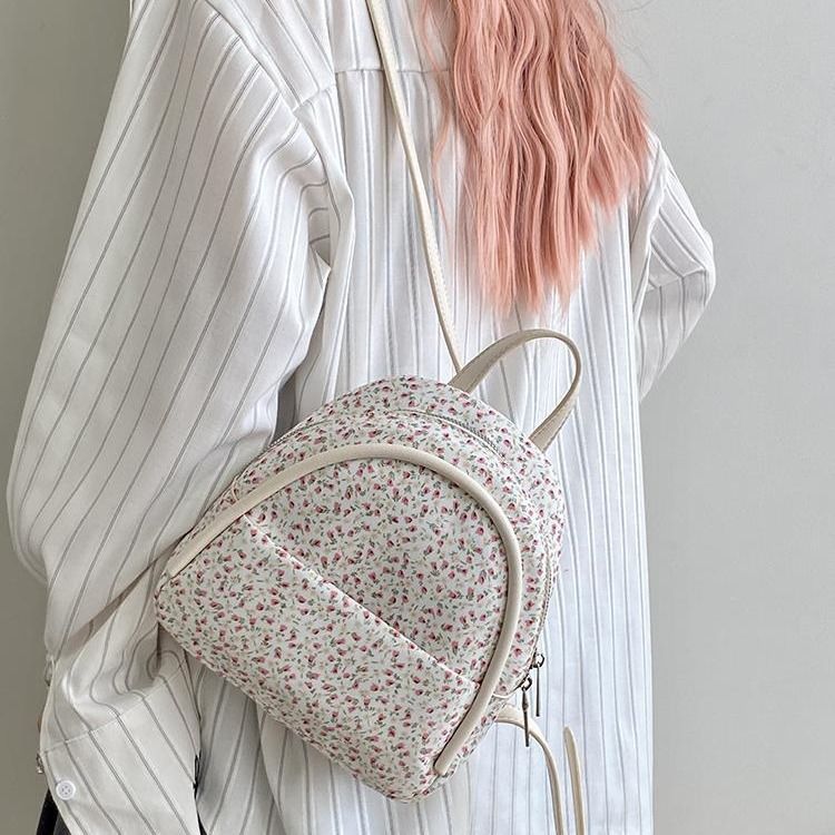Sommertasche für Damen mit neuem Nischendesign, leichter Rucksack mit Blumenmuster für Frühling und Sommer, Rucksäcke für Studentinnen_voghion.com
