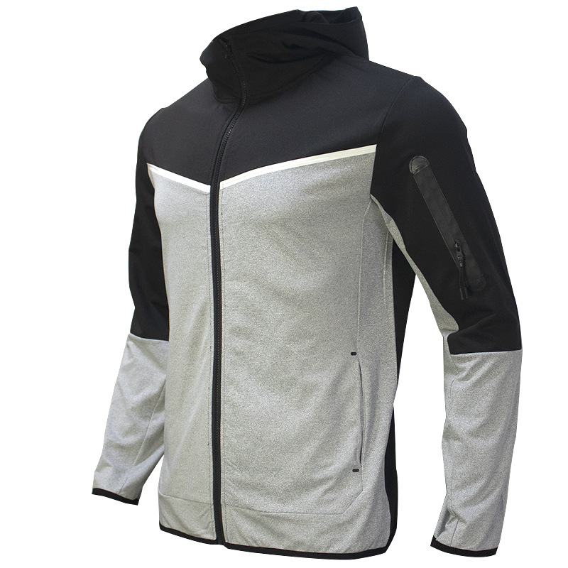 Männer Herbst Casual Wear Europäische Waren Mit Kapuze Zipper Pullover Sport Set Männer_voghion.com