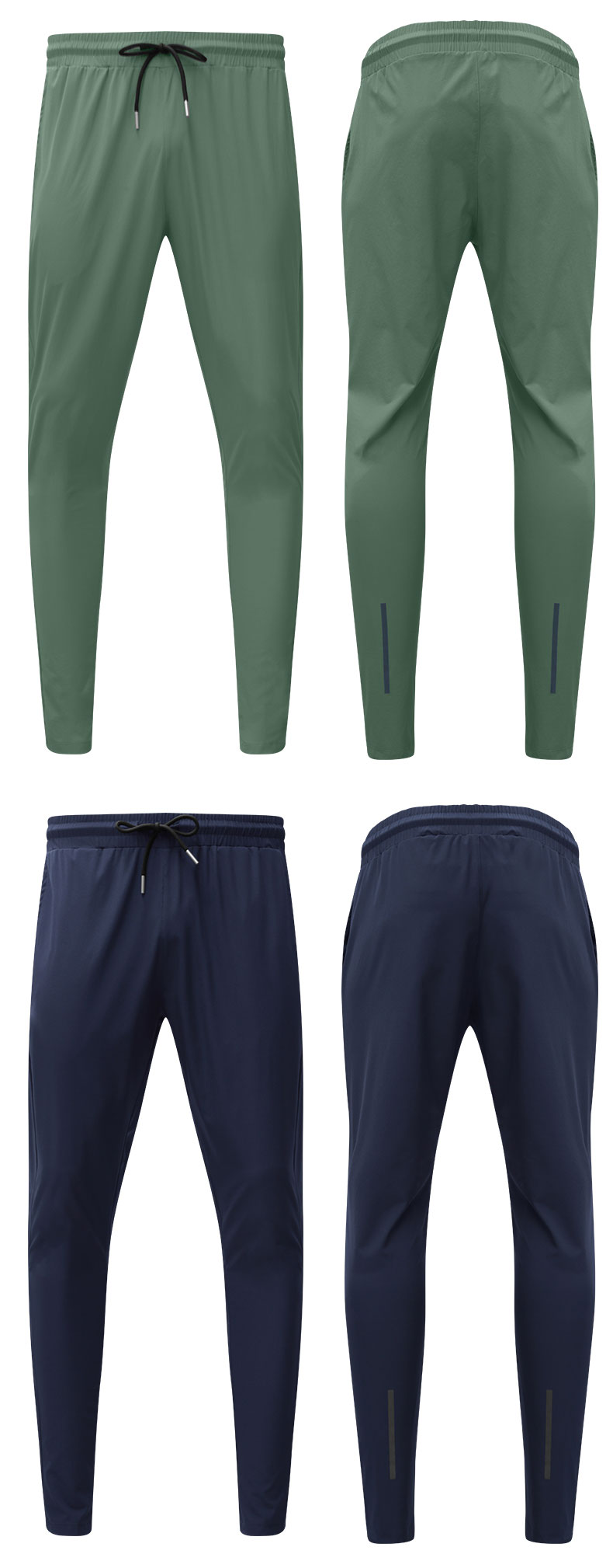 Men Sport Running Pants Reflective Athletic Waterproof Soccer Training Elasticity Legging Jogging Gym Trousers Summer_voghion.com