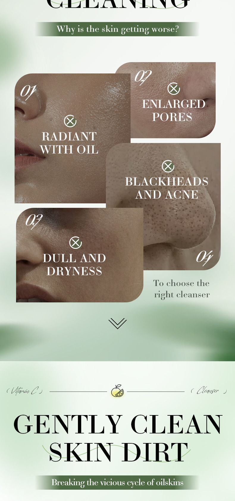 SADOER VC Brightening Cleansing Milk Series | 4-layer Fruit Extract Energy · Deep Cleansing · Universal (kiwi Fruit/citrus/grapefruit/lemon Optional)_voghion.com