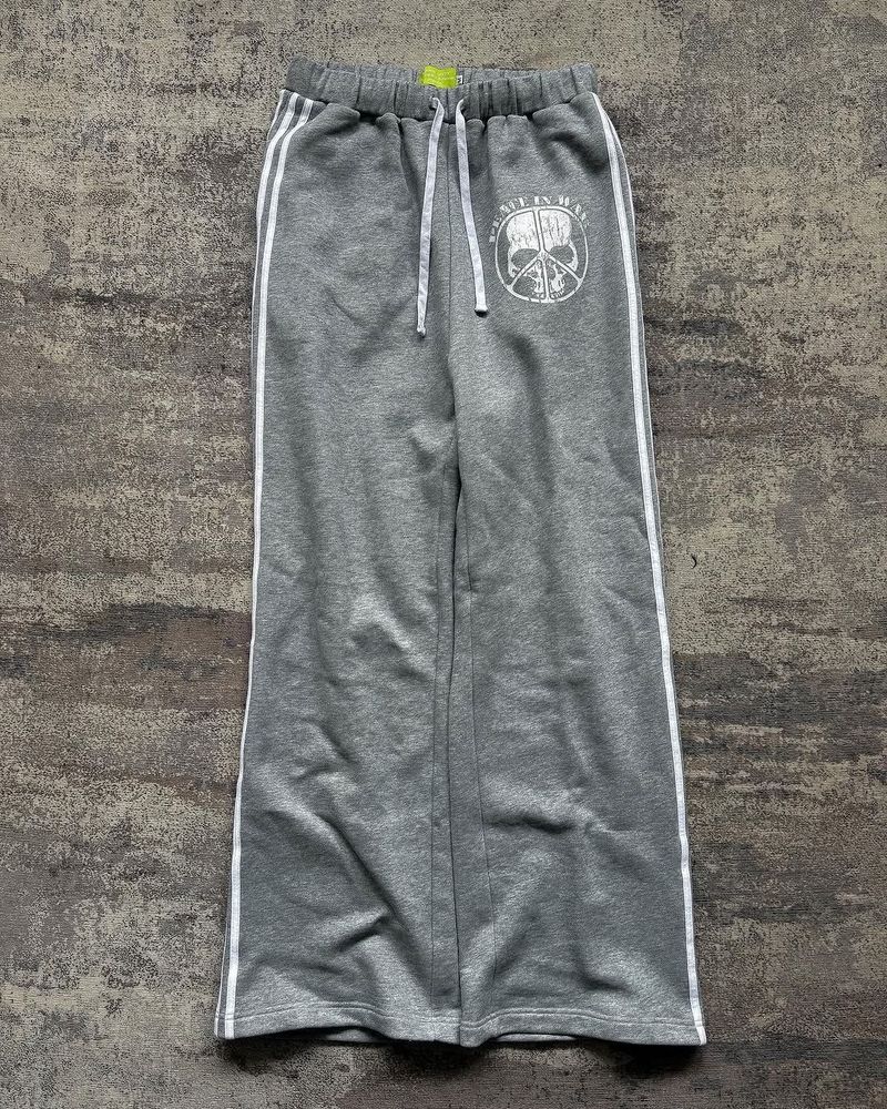 „Retro-Streetwear-Jogginghose für Herren – Weites Bein mit Kordelzug, trendig und vielseitig (Grau, S–XXL)“_voghion.com