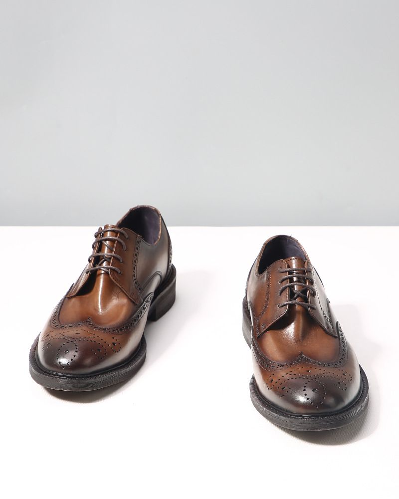 ShoeVault Dropshipping/Scarpe da uomo in pelle bovina retrò casual da lavoro formali da sposa in stile brogue britannico_voghion.com