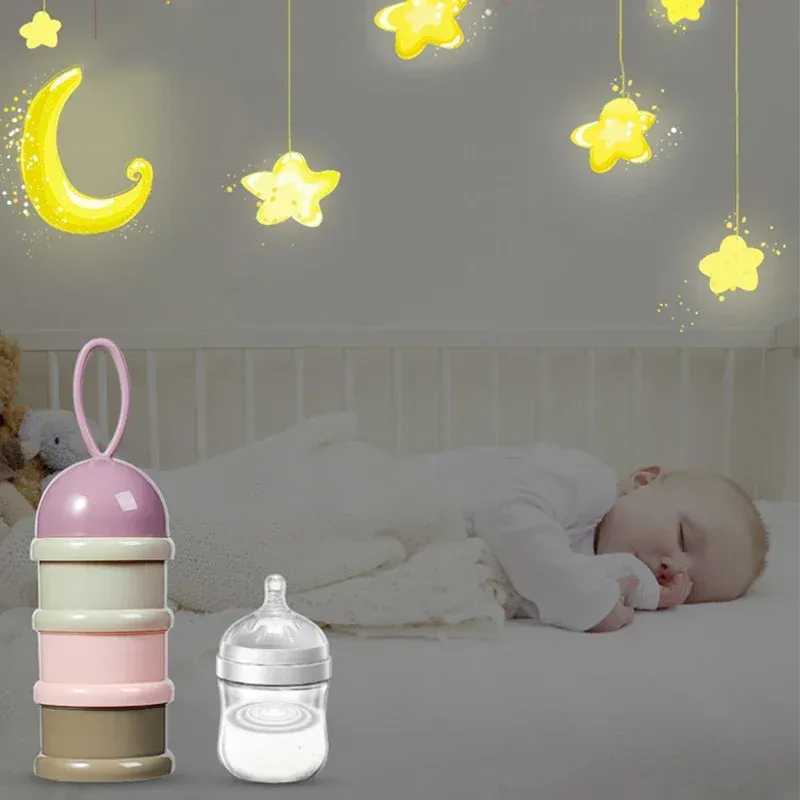 3-Layer Cartoon Baby Formula Milk Storage Container for Portable Travel - Essential Cereal Powder Dispenser_voghion.com