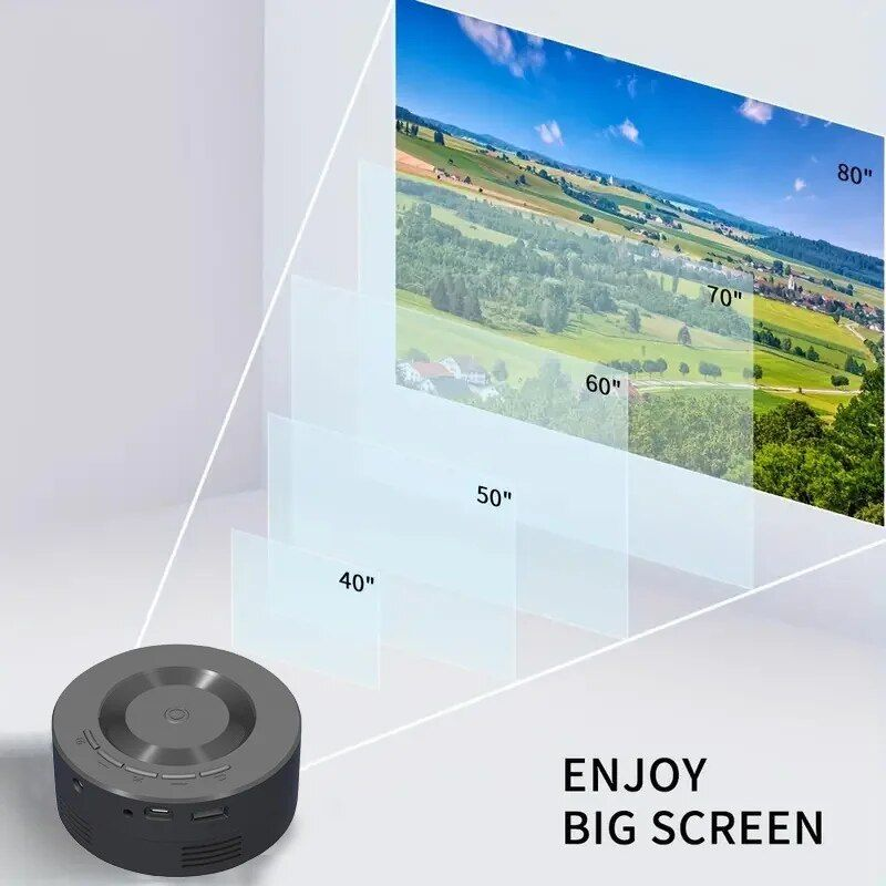 YT200 LED Mobile Video Mini Media Player Kids Gift Cinema Wired Same Screen Home Theater Projector_voghion.com