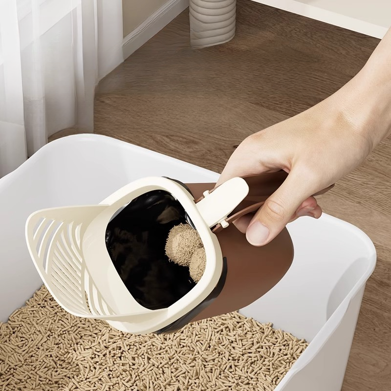 Integrated Litter 2-in-1 Multi-Functional With Bucket Pet Cleaning Supplies Cat Waste Poop Scoop_voghion.com