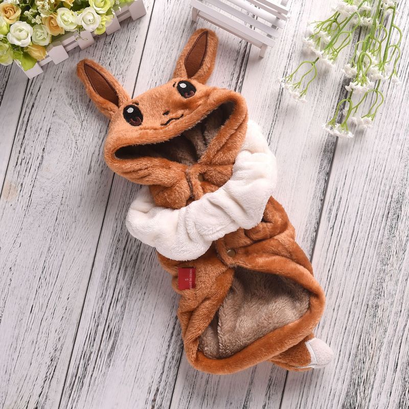 Pet Autumn Winter Transformation Outfit For Small Medium Dogs And Cats, Fleece-Lined Warm Teddy French Bulldog Coat,_voghion.com