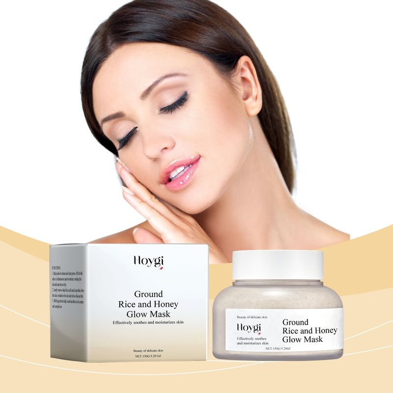 Reis Hunneg Feuchtigkeitsspenderend an ophellend Mask Feuchtigkeitsspenderend, hydratiséierend, pflegend a verbessert de Glanz vun der Gesiichtshaut_voghion.com
