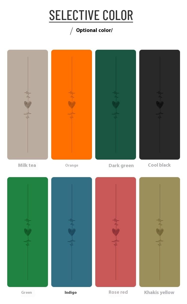 Luonnonkumia ja värikästä PU-joogamattoa, yksinkertainen ryhtilinja, yksilöllinen ja houkutteleva kuntoilu, liukumaton ja hikoilematon_voghion.com