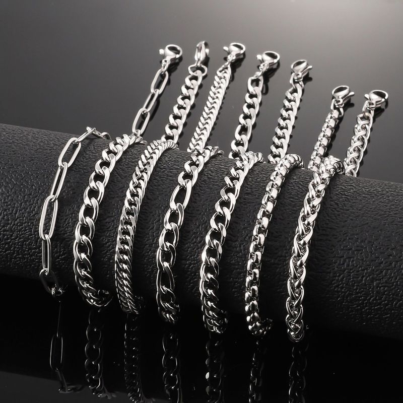 Stainless Men's Personality Trend Cuban Non-Fading Women's Titanium Steel Bracelet_voghion.com