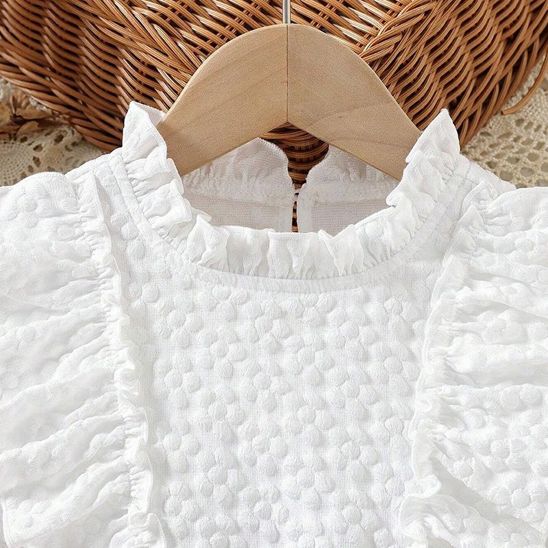 Ensemble deux pièces pour mère et enfant, nouvelle mode printemps-automne, col en dentelle, manches longues, pantalon et jupe à nœud_voghion.com