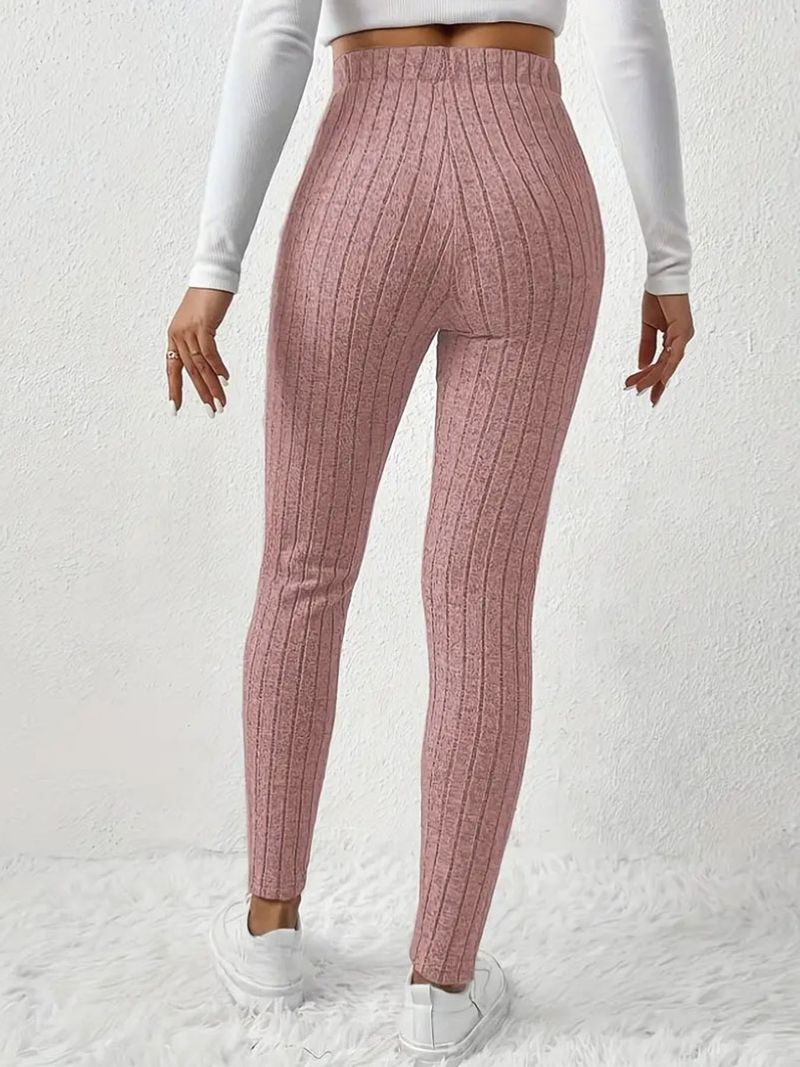 Leggings taille haute doublés polaire pour femme - Pantalon thermique d'hiver chaud avec contrôle du ventre, extensible et confortable, coupe slim décontractée_voghion.com