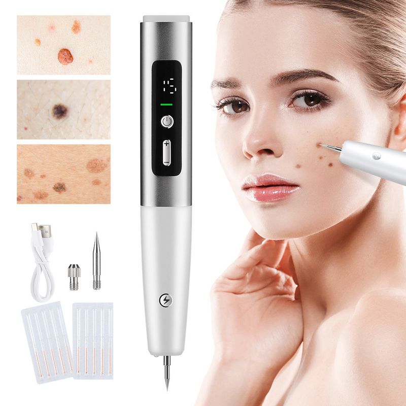 New 15 grade beauty for removing moles, warts, and freckles. Home mole scanning pen with LED display lighting_voghion.com