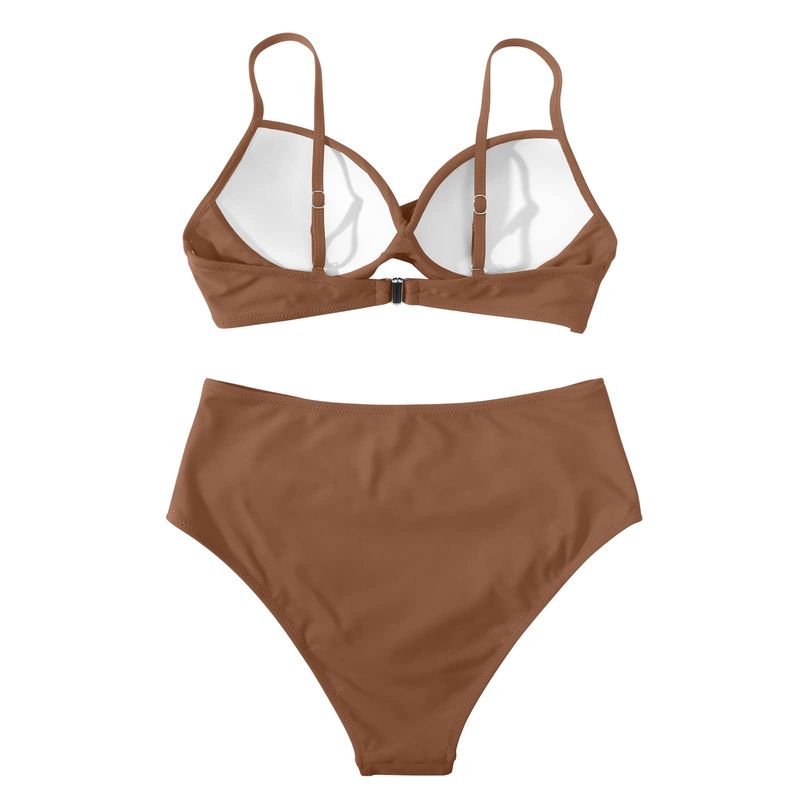 bikini Multicolor Leopard Print High Waist Tight Sexy Bikini_voghion.com