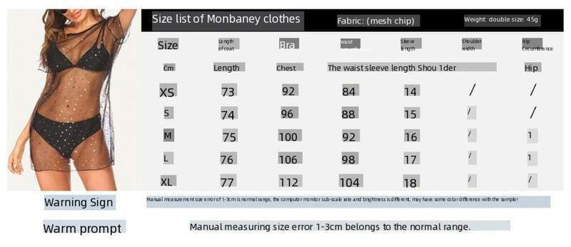 Abito a T-shirt in rete con prospettiva, abito trasparente con protezione solare per le vacanze e la spiaggia_voghion.com