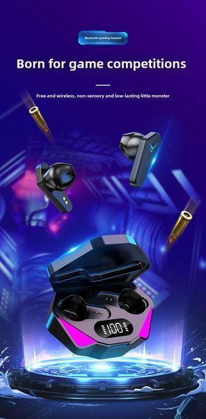 New Gaming Gaming Bluetooth Headset Wireless Headset In-ear_voghion.com