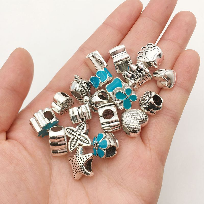 Blaues Geschenkbox-Set mit Cartoon-Kinderkristallarmband, DIY handgefertigter Schmuck, Geschenkarmband für Damen._voghion.com