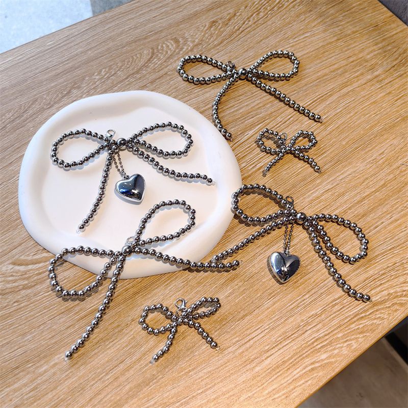 Ciondolo con fiocco di perle d'argento di celebrità, gioiello, fiore per scarpetta da ballerina, decorazione di alta qualità per ragazze_voghion.com