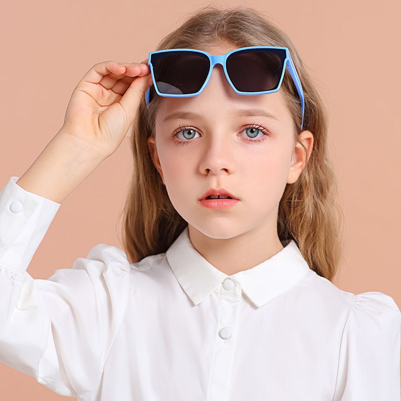 New model 0007 silicone polarized sunglasses, baby large frame children's glasses_voghion.com