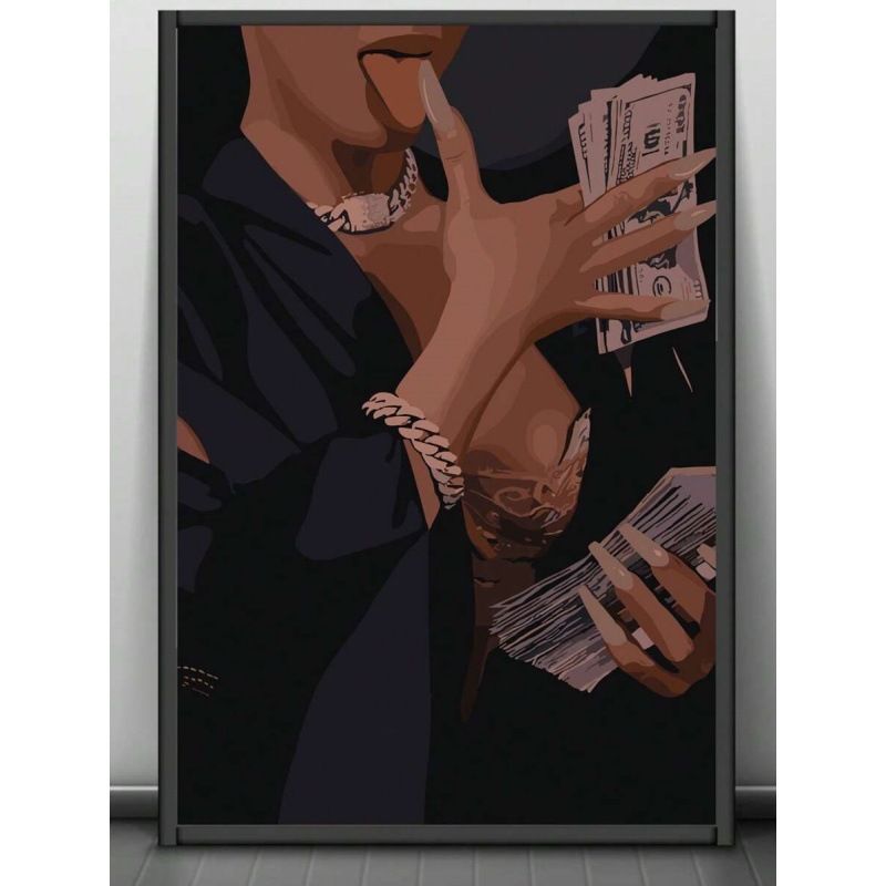 Framed Canvas Wall Art Living Room Print Decorative Poster Hanging Painting With Frame_voghion.com