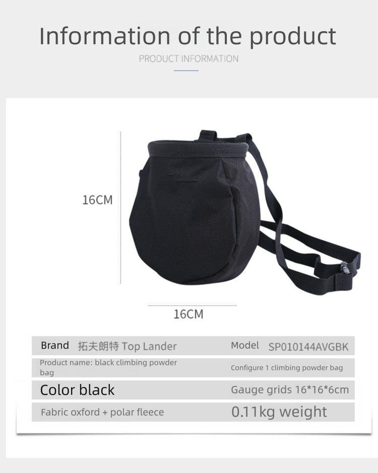 Outdoor Climbing Single And Double Bar Gymnastics Anti-Slip Storage Waist Magnesium Powder Bag_voghion.com