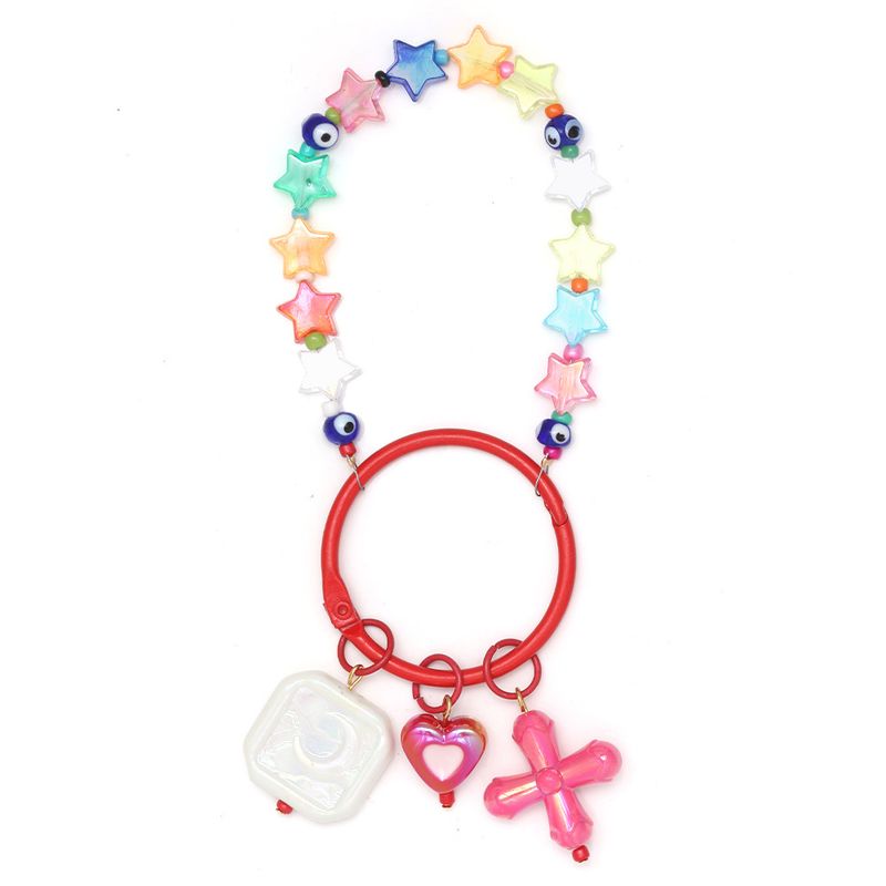 Neuer DIY-Handyketten-Schlüsselanhänger, europäischer, amerikanischer und türkischer Auto-Schlüsselanhänger mit blauem Auge._voghion.com