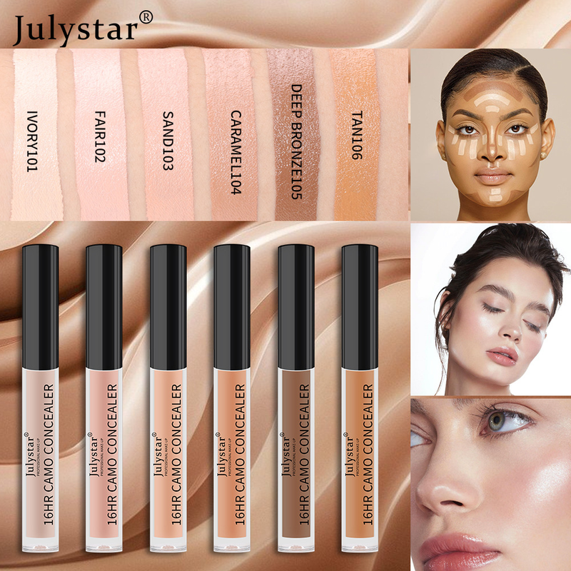 Correttore liquido Julystar Fondotinta duraturo Crema Beauty Makeup_voghion.com