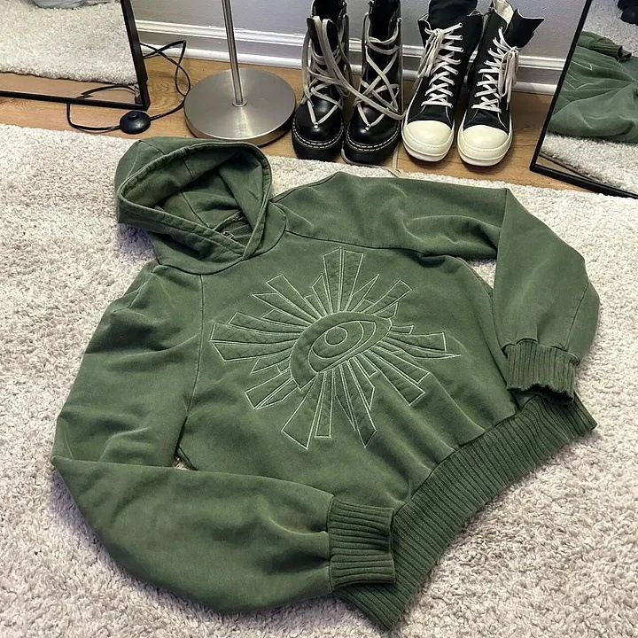 Bărbați îmbrăcăminte Street Style nou Unisex Harajuku Hip Hop model brodat gotic pulover cu glugă hanorac_voghion.com