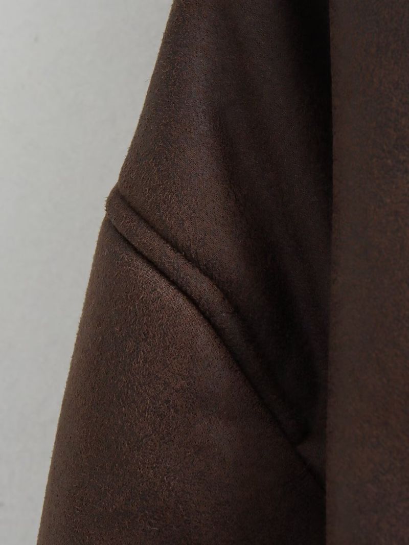 Damenbekleidung Lässige Wendejacke mit Kunstpelzkragen – Gemütliche Winteroberbekleidung für Streetstyle (Braun, S/M/L)_voghion.com