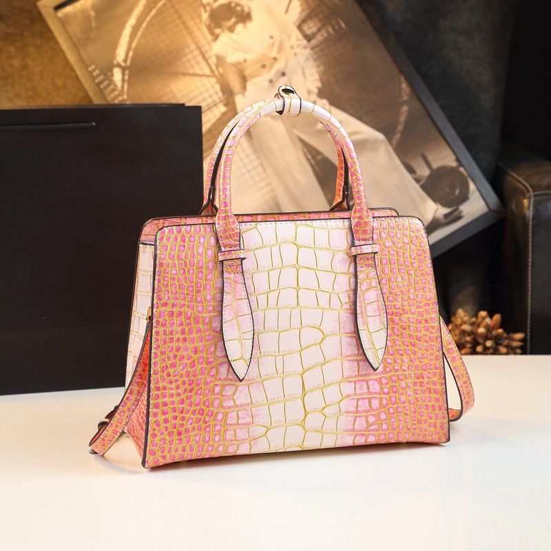 Tote 2024 Nuova grande capacità Borsa a tracolla estiva da donna Borsa a tracolla singola con motivo a coccodrillo di alta qualità_voghion.com