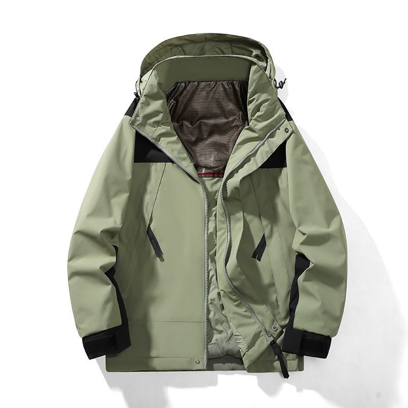 Winterverdickte Baumwolljacke für Männer und Frauen, warme Bergsteigerjacke mit Farbblock, neues Paar Outdoor-Graphen_voghion.com
