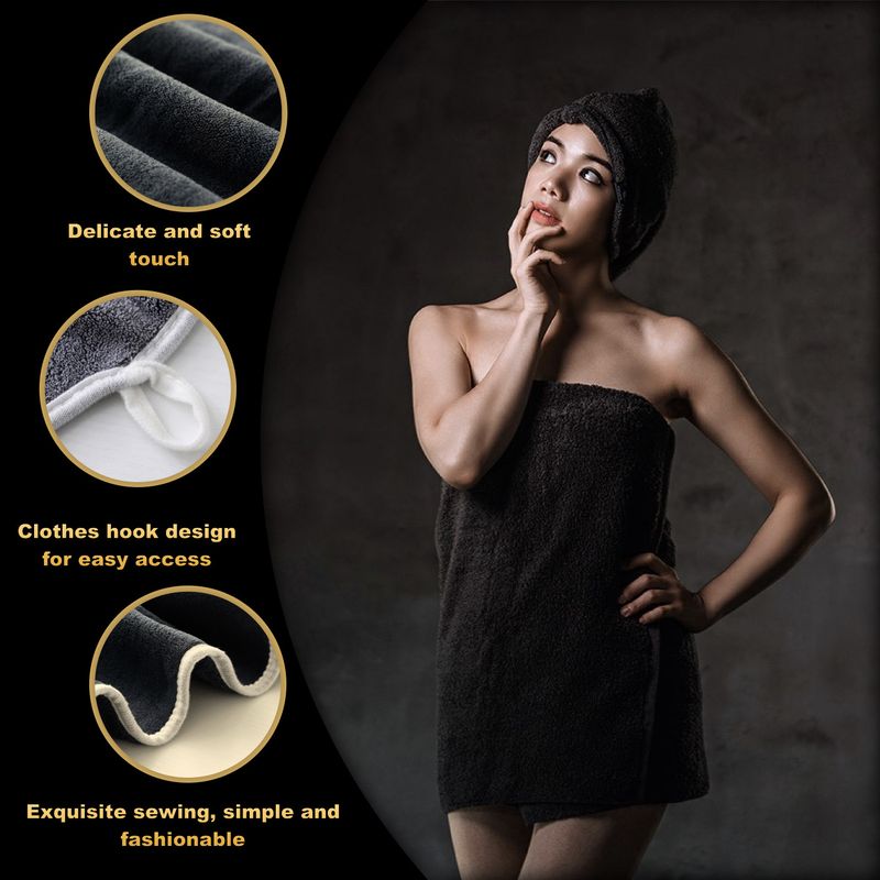 Ensemble de serviettes de bain en polaire corail, 8 pièces, de luxe, ultra douces et très absorbantes, idéales pour la maison et les voyages_voghion.com