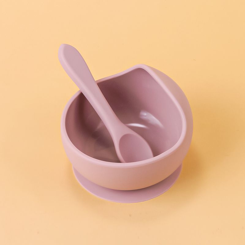 2PC Silicone Sucker Bowl Feeding Tableware for Infant and Young Training Learning To Eat Bowls and Baby Supplementary Food Bowls_voghion.com