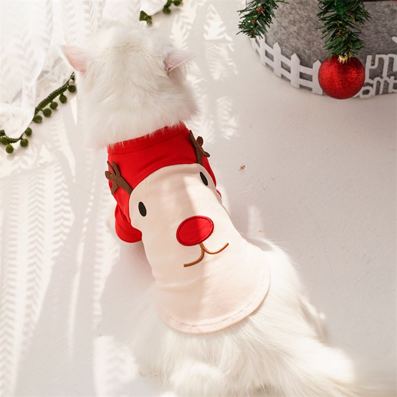 Roupas de outono e inverno para cães, incluindo roupas de transformação de Papai Noel para cães, roupas para gatos Teddy Bigbear e outros animais de estimação._voghion.com