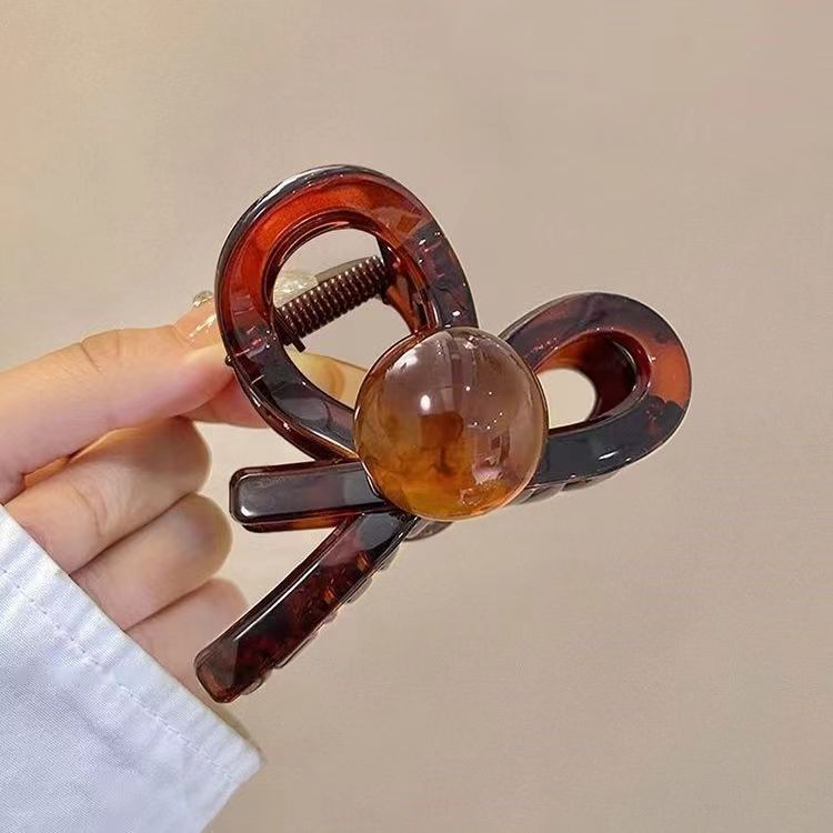 Semplice fermaglio per capelli retrò con perle macchiate, da donna, 2025, nuovo di alta qualità, per quattro stagioni, con fermaglio per capelli a forma di squalo_voghion.com
