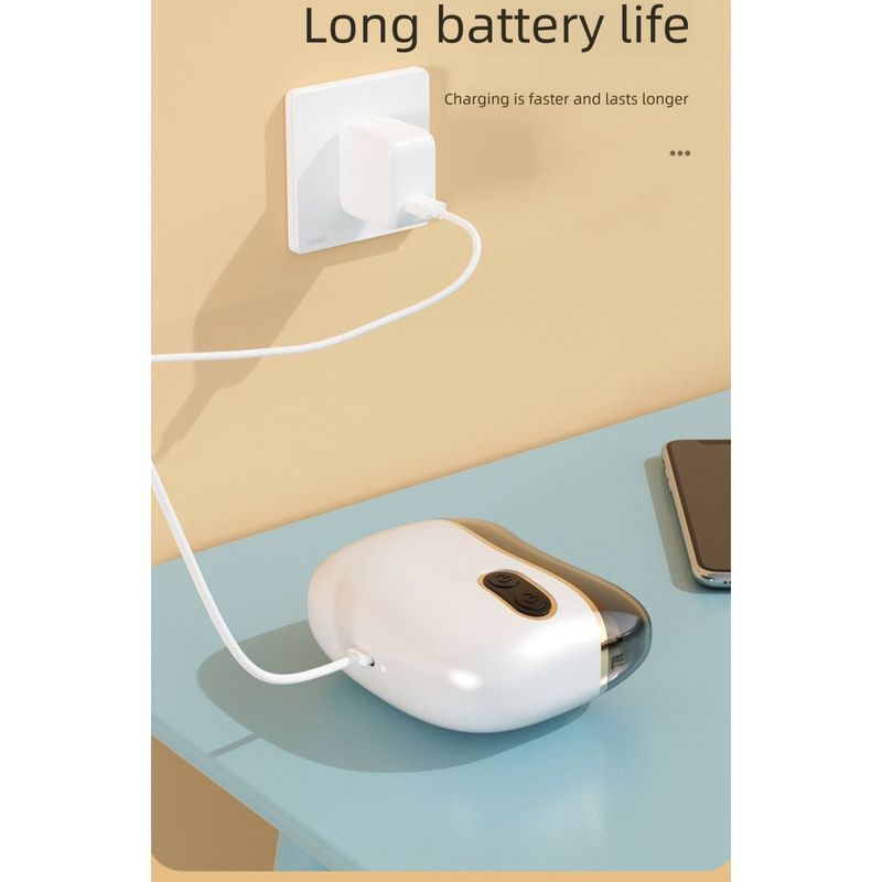 Cortauñas eléctrico silencioso para bebés y ancianos, herramienta de pulido, dispositivo para el cuidado de las uñas en el hogar._voghion.com