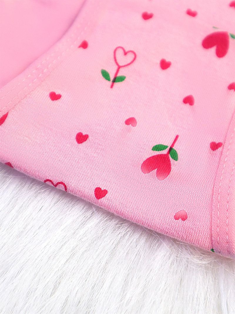 Sous-vêtements imprimés pour filles, soutien-gorge de sport en coton, antichoc, bonnet fixe, culotte_voghion.com