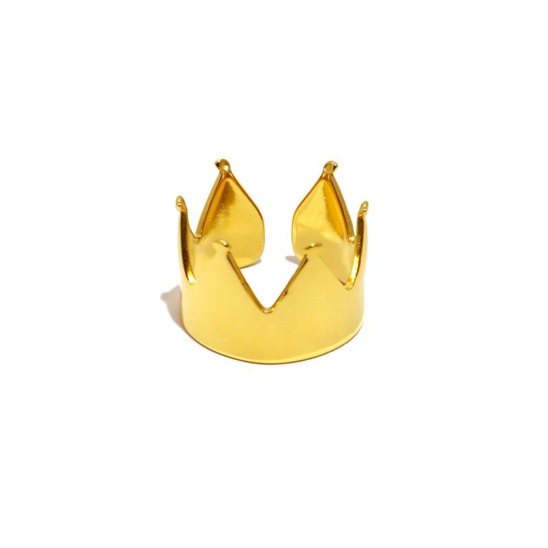 Stainless Non-Fading Light Luxury High-End Feel Ins Style Gold Titanium Steel Ring For Women_voghion.com
