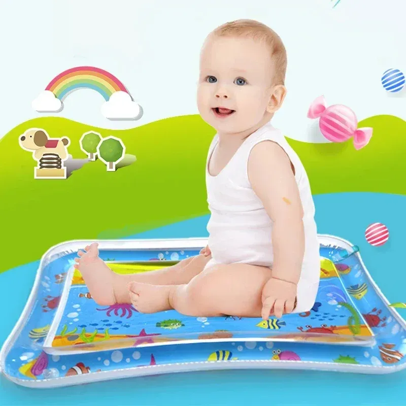 Summer Inflatable Water Mat PVC Playmat Toddler Activity Play Center Water Mat For Babies Early Education Developing Sum_voghion.com