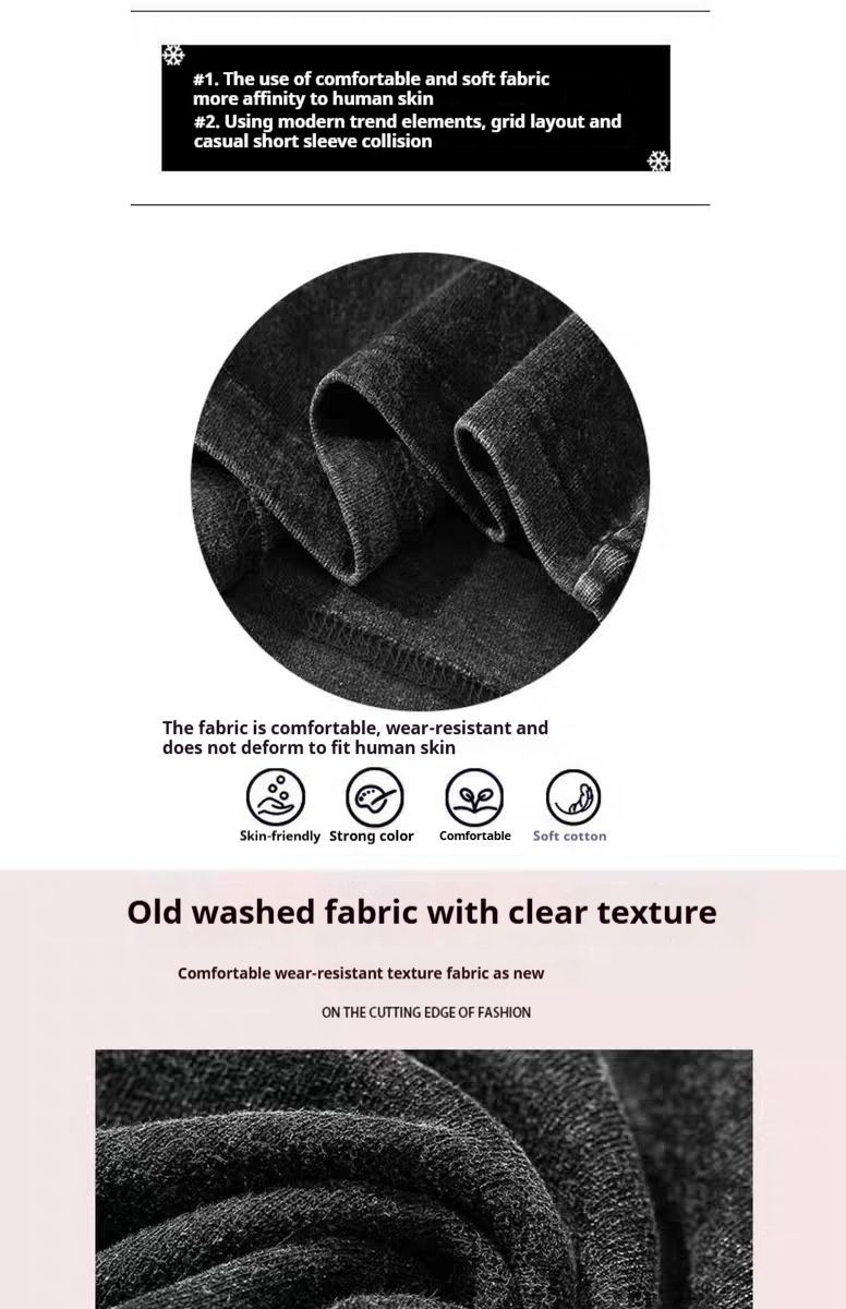 Maglietta estiva da uomo, casual, ampia e semplice, con maniche corte, in puro cotone stampato, personalizzata, vintage, lavata in America_voghion.com